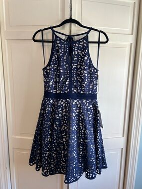 Xscape | Dresses | Xscape Halter Lace Midi Dress | Poshmark